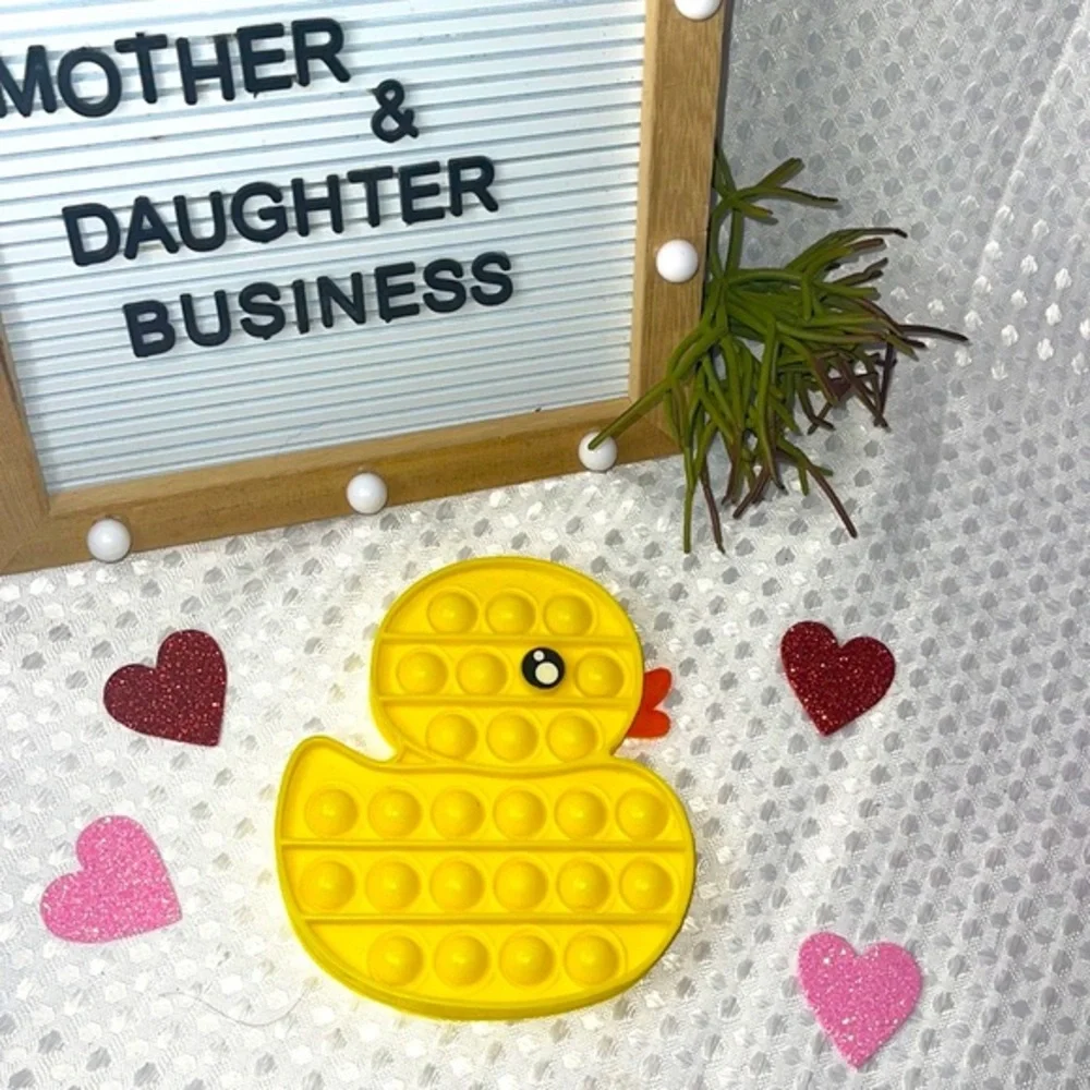 Yellow Ducky Mega Bubble Popper Toy Duck Fidget.